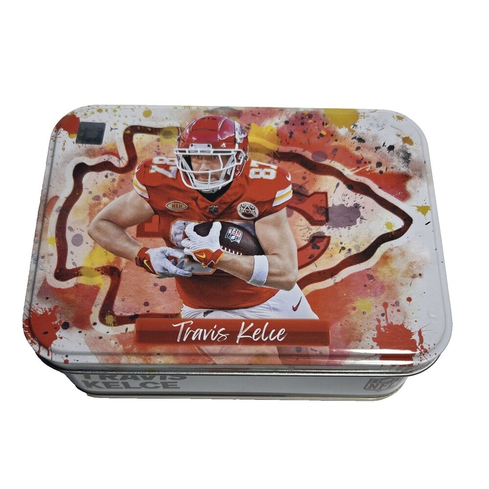 Kanas City Chiefs -Travis Kelce Collectors Tin Empty -No Dents!